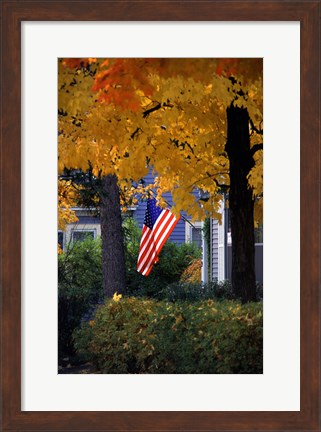 Framed Fall Flag Print