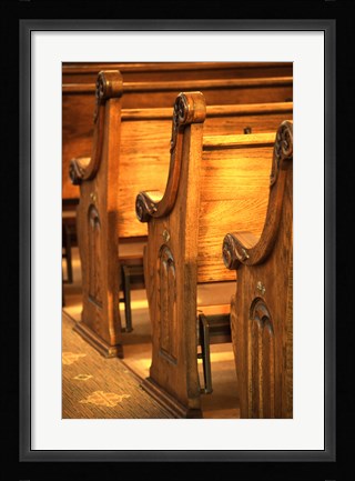 Framed Pews Print