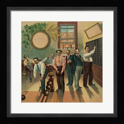 Framed Bowling Alley Print