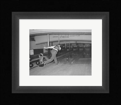 Framed Lucky Strike Bowling Print