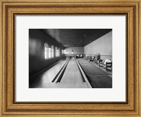 Framed Bowling alleys, Paul Smith&#39;s Casino Print