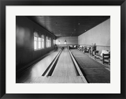 Framed Bowling alleys, Paul Smith&#39;s Casino Print