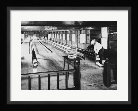 Framed Olentangy Park Bowling Alleys, Columbus, Ohio Print