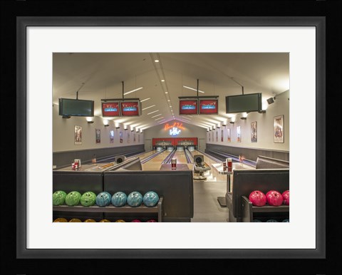 Framed Bowling Center at Mount Vernon Print