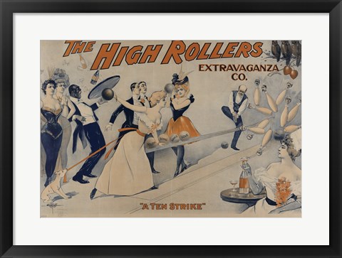 Framed High Rollers Extravaganza Co. Print