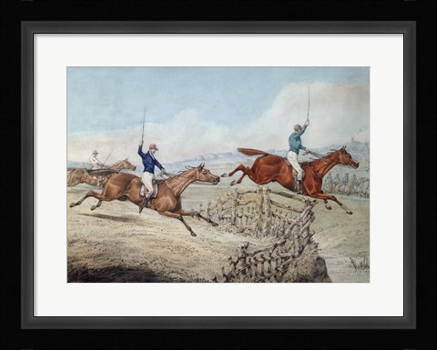 Framed Hunting Scene Print