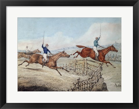 Framed Hunting Scene Print