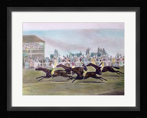 Framed Racing Print