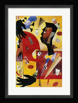 Framed Bass In The Place Print