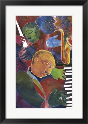 Framed Jazz Messenger III Print