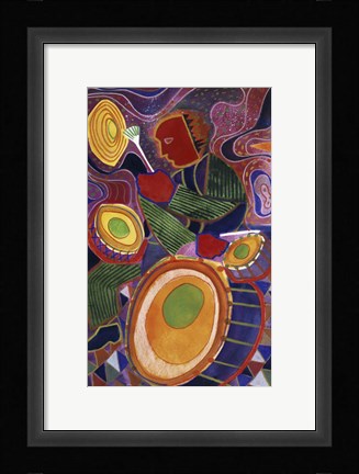 Framed Drummer B Print