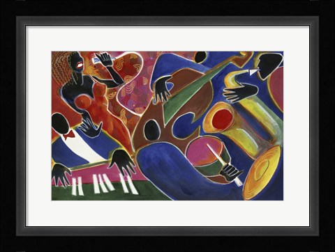 Framed Jazz Singer Print