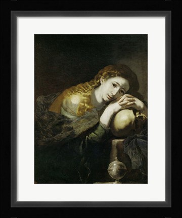 Framed Saint Mary Magdalen Penitent Print