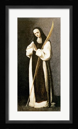 Framed Portrait of a Nun of the Jeronimite Order Print
