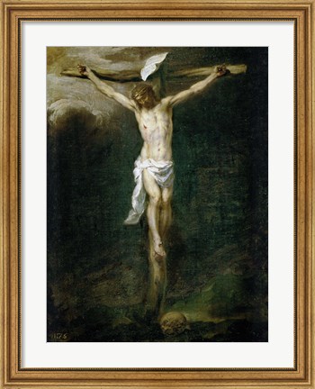 Framed Christ on the Cross Print