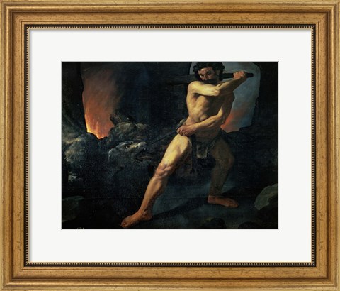 Framed Hercules and Cerberus Print