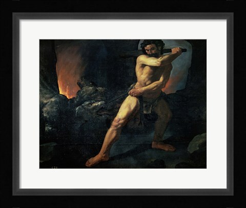 Framed Hercules and Cerberus Print