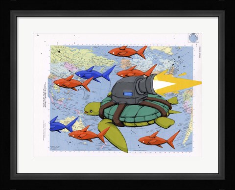 Framed Making Good Time Print