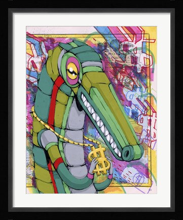 Framed Raised On The Dollar Print