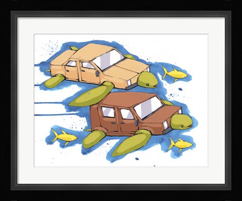 Framed Always Traveling Print