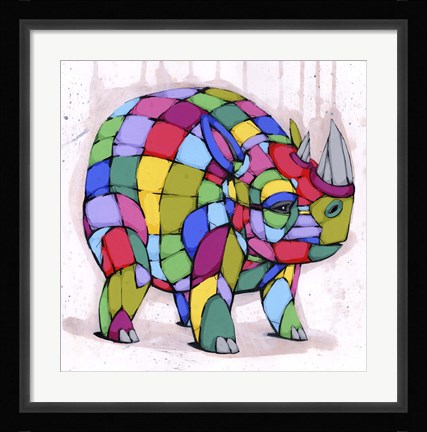 Framed Born Colorful Print