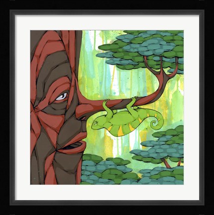 Framed Camouflage Conversations Print