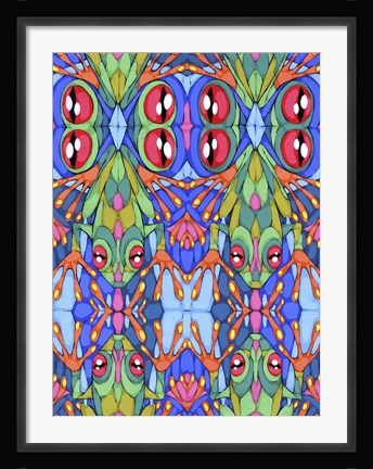 Framed Red Eyes &amp; Sticky Fingers Print