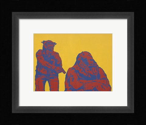 Framed Gorilla Holdup Print