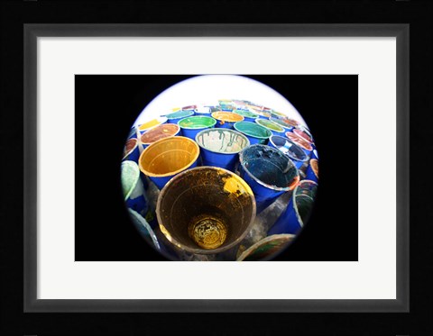 Framed Cups And Tape 5 Print