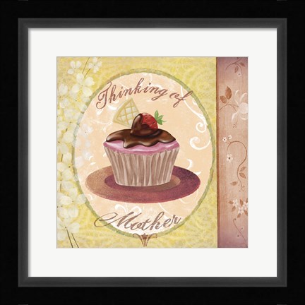 Framed Cupcake Holidays II Print