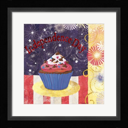 Framed Cupcake Holidays III Print