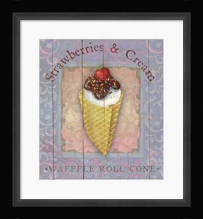 Framed Parlor Ice Cream III Print