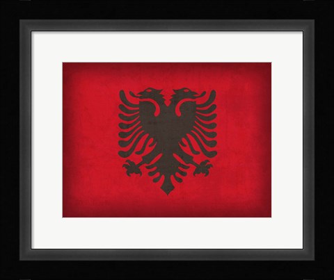 Framed Albania Print
