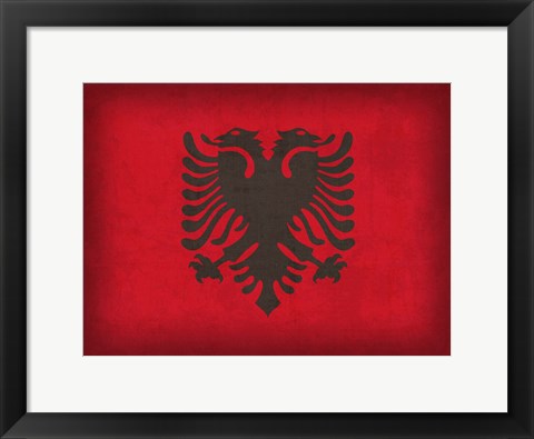 Framed Albania Print