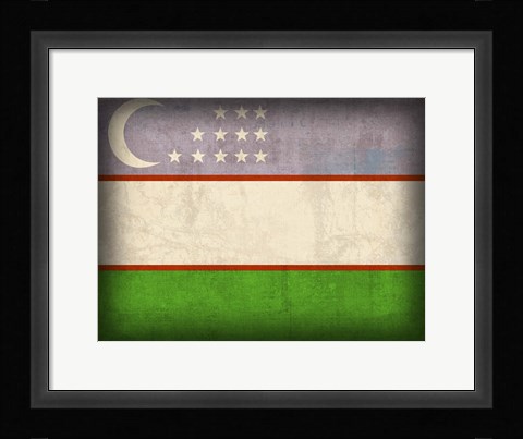 Framed Uzbekistan Print