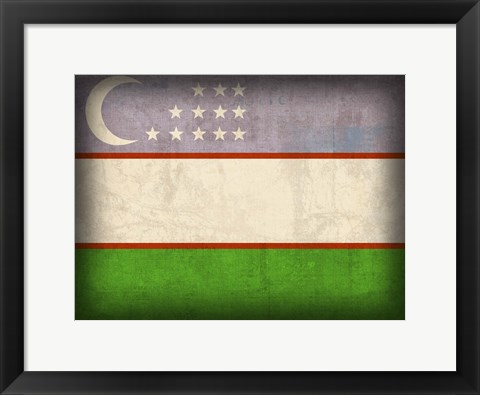 Framed Uzbekistan Print