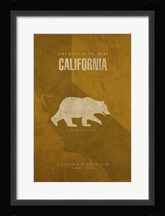 Framed California Poster Print
