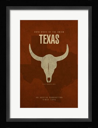 Framed Texas Poster Print