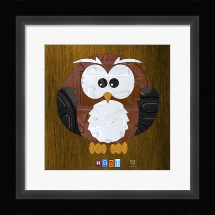 Framed Hoot The Owl Print