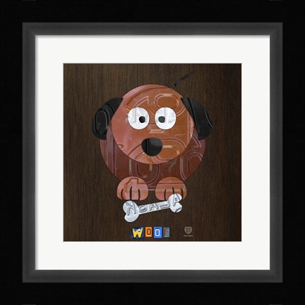 Framed Woof The Dog Print