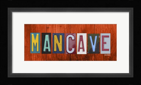 Framed Man Cave Print