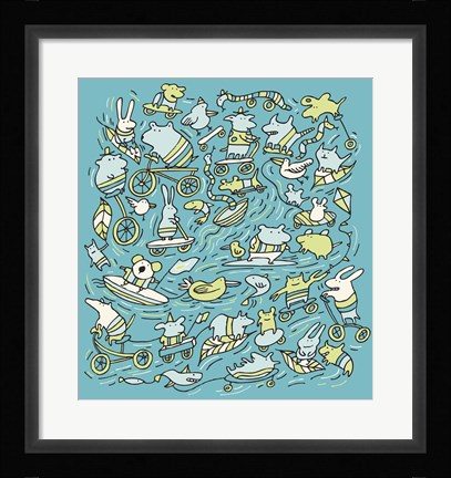 Framed Animal Power Print