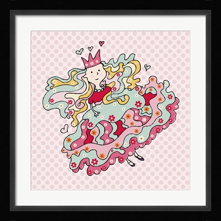Framed Little Flower Princess Print