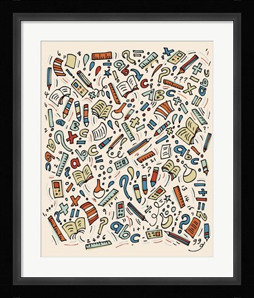 Framed School Stuff Print