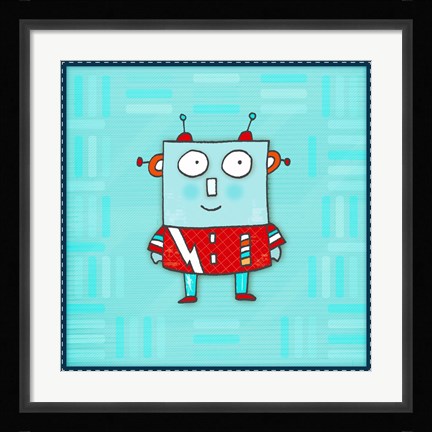 Framed Robot Boy Print