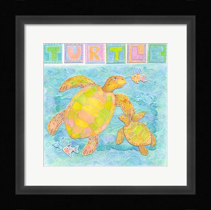Framed Turtle Print