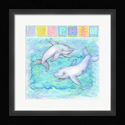 Framed Dolphin Print