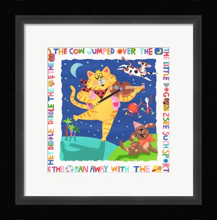 Framed Cow Jumped Over The Moon Print