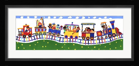 Framed Train Panel Print