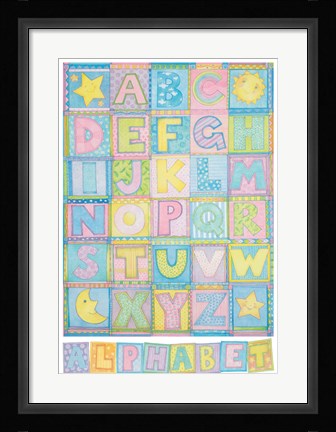 Framed Alphabet Print